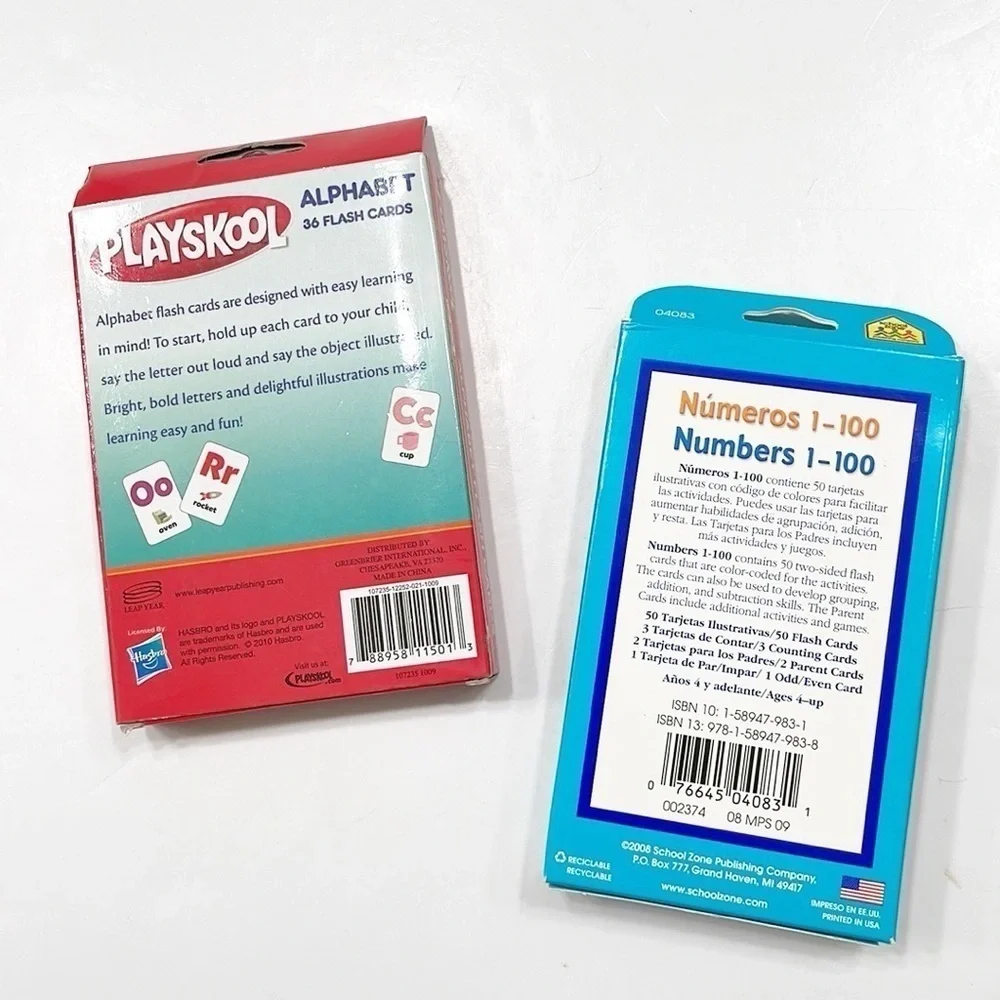 NEW Alphabet and number flash cards